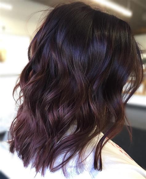 Dark purple highlights in brown hair. Things To Know About Dark purple highlights in brown hair. 